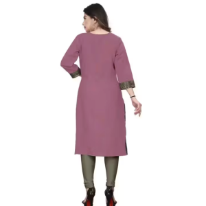 Primium Collection of Cotton Blend Lace Border Aline Kurti