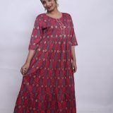 Ikat-print tiered dress